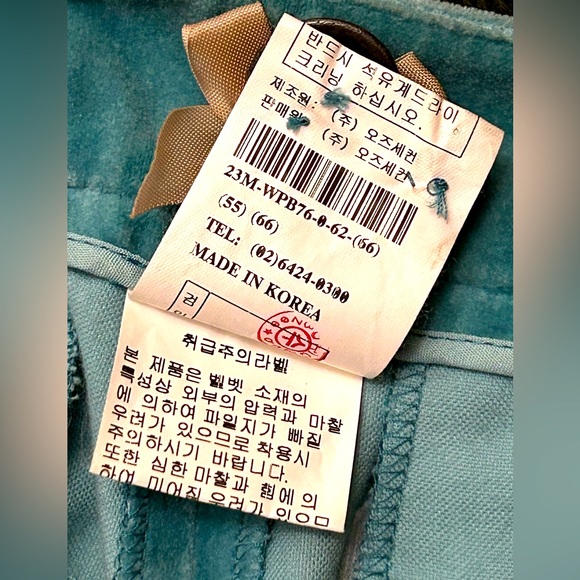 0’2nd Beautiful Velvet Pants SZ M - Picture 10 of 11